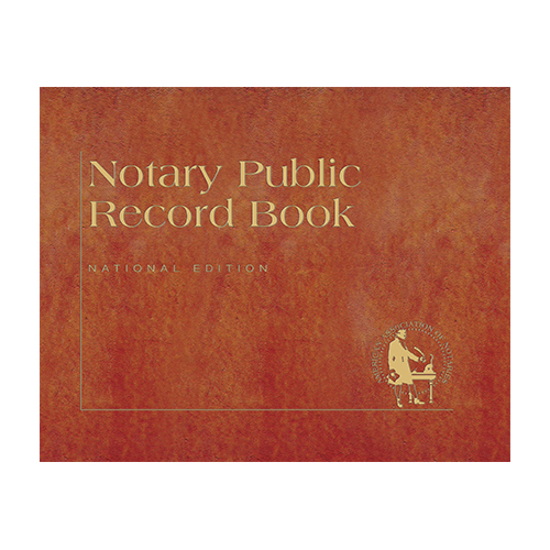 Utah Notary Public Journal (Record Book) - Traditional Brown Cover