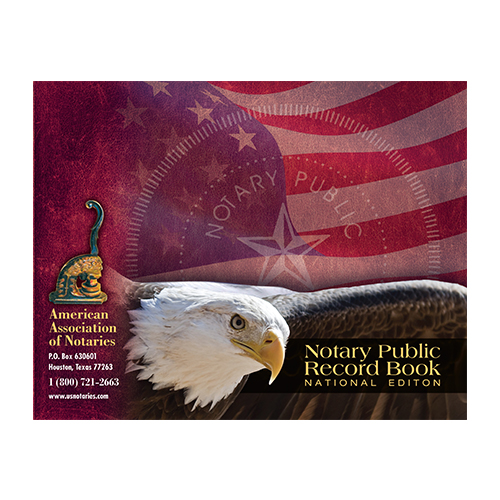 Utah Notary Public Journal (Record Book) - Eagle & U.S. Flag Cover